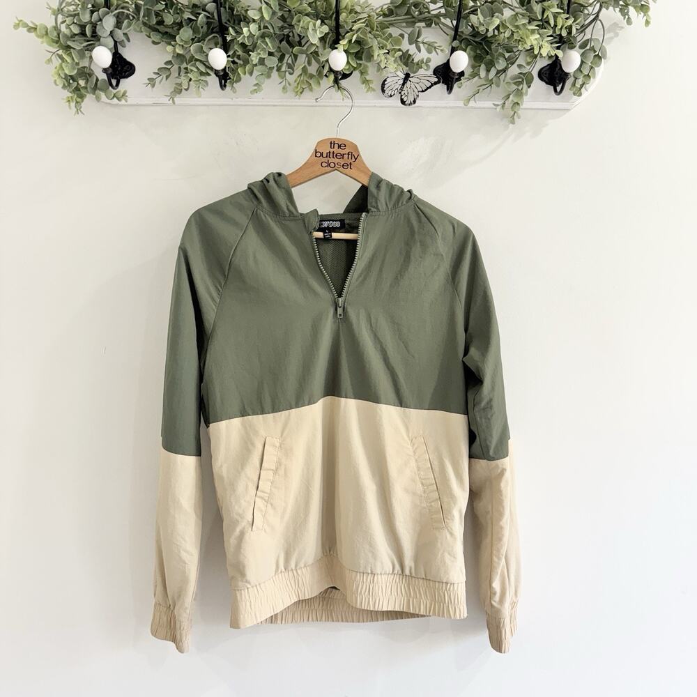 Women’s Elwood Colorblock Windbreaker Pockets Large TT1498